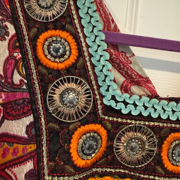 EUC OOAK LOTUS TRADERS BUTTERFLY SLEEVE A-LINE EMPIRE WAIST TUNIC TOP PLUS SIZE - Picture 2 of 4